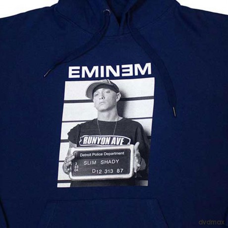 Eminem: Unisex Pullover Hoodie: Arrest (Blue) (Medium)