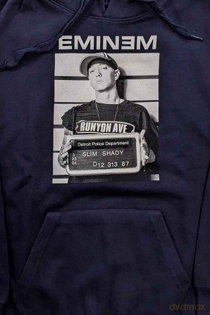Eminem: Unisex Pullover Hoodie: Arrest (Navy Blue) (XX-Large)