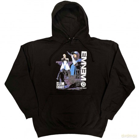 Eminem: Unisex Pullover Hoodie: Detroit (Black) (Small)