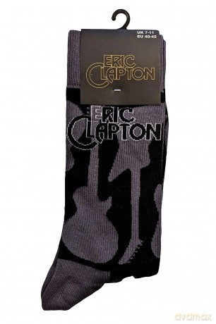 Eric Clapton: Unisex Ankle Socks: Guitars (Grey) (UK Size 7 - 11)