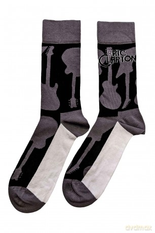 Eric Clapton: Unisex Ankle Socks: Guitars (Grey) (UK Size 7 - 11)