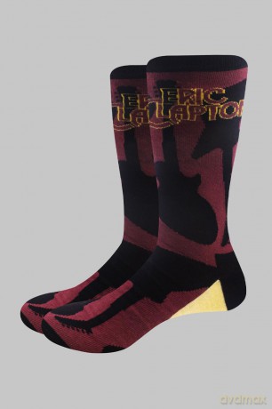 Eric Clapton: Unisex Ankle Socks: Guitars (Red) (UK Size 7 - 11)