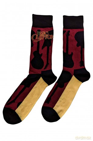 Eric Clapton: Unisex Ankle Socks: Guitars (Red) (UK Size 7 - 11)