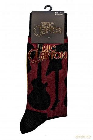 Eric Clapton: Unisex Ankle Socks: Guitars (Red) (UK Size 7 - 11)