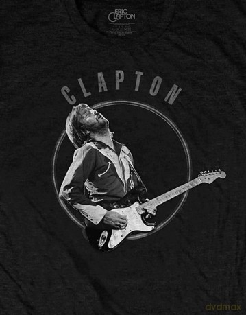 Eric Clapton: Unisex T-Shirt: Vintage Photo (Black) (X-Large)