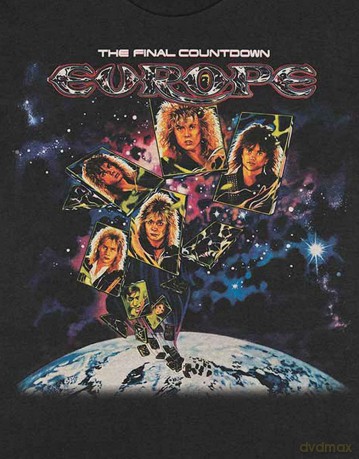 Europe: Unisex T-Shirt: Final Countdown (Black) (Large)
