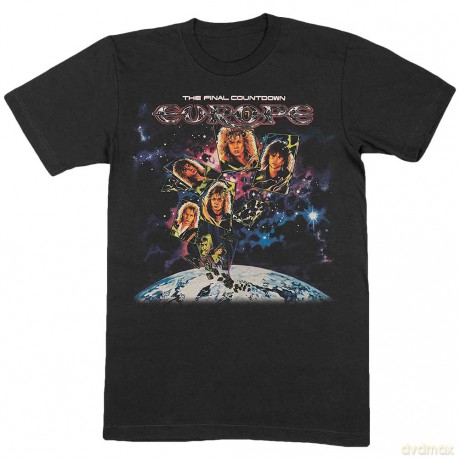 Europe: Unisex T-Shirt: Final Countdown (Black) (Medium)