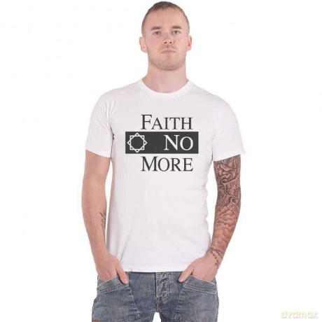 Faith No More: Unisex T-Shirt: Classic Logo V.2. (White) (Large)