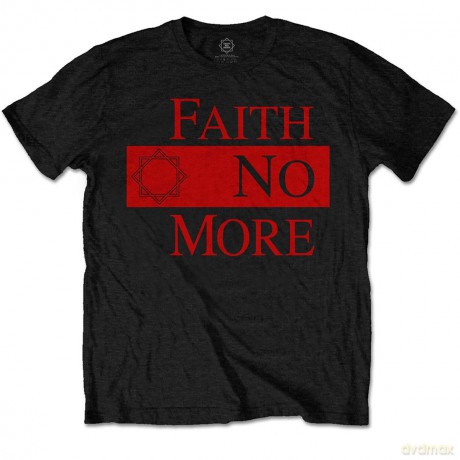 Faith No More: Unisex T-Shirt: Classic New Logo Star (Black) (Small)