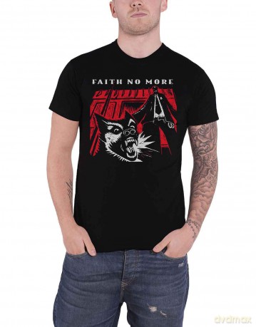 Faith No More: Unisex T-Shirt: Classic New Logo Star (Black) (XXX-Large)