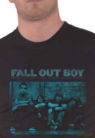 Fall Out Boy: Unisex T-Shirt: Punk Scratch (Black) (Large)