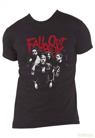 Fall Out Boy: Unisex T-Shirt: Punk Scratch (Black) (XX-Large)