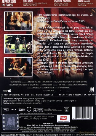 Jefferson w Paryżu [DVD]