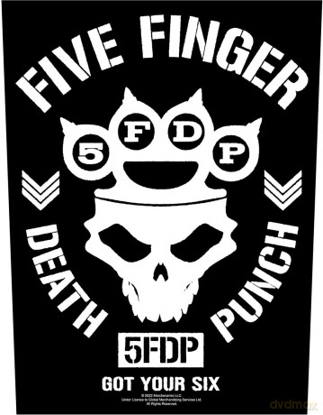 Five Finger Death Punch: Back Patch: Got Your Six