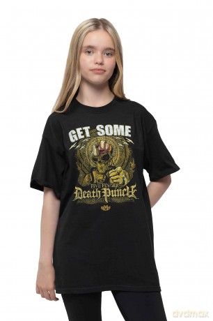 Five Finger Death Punch: Kids T-Shirt: Get Some (Black) (11-12 Years)