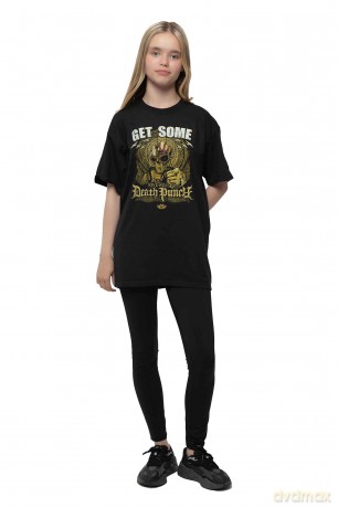 Five Finger Death Punch: Kids T-Shirt: Get Some (Black) (11-12 Years)
