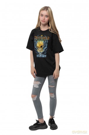 Five Finger Death Punch: Kids T-Shirt: Trouble (Black) (9-10 Years)