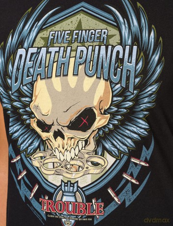 Five Finger Death Punch: Ladies Tee: Trouble (Small)