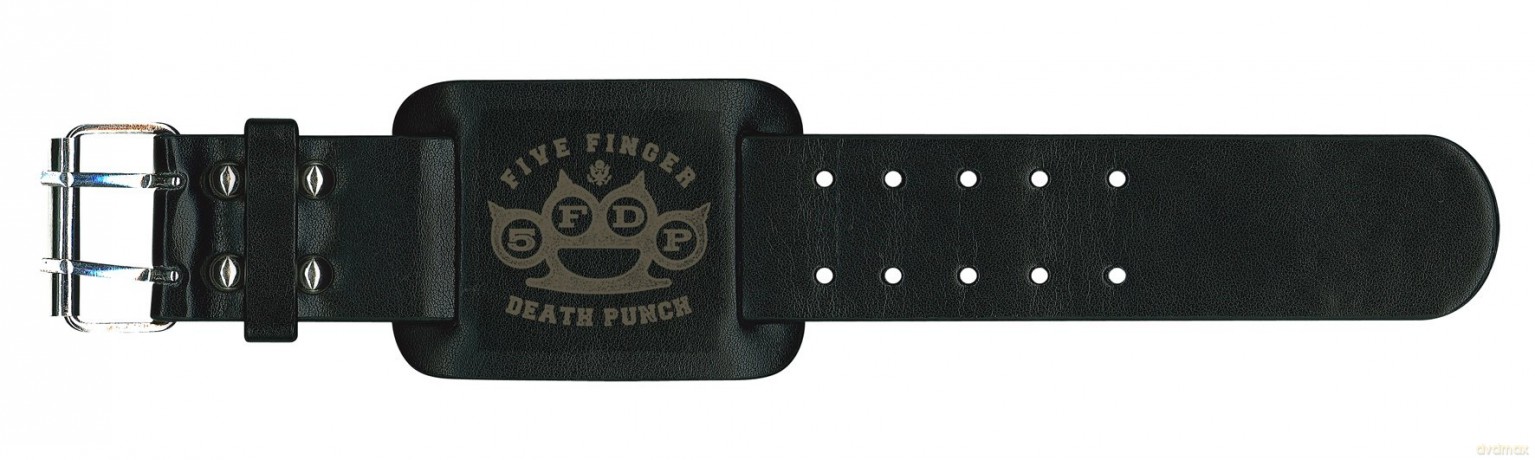 Five Finger Death Punch: Leather Wrist Strap: Knuckles