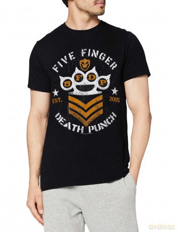 T-Shirt: Five Finger Death Punch Men'S Tee: Chevron (X-Large)