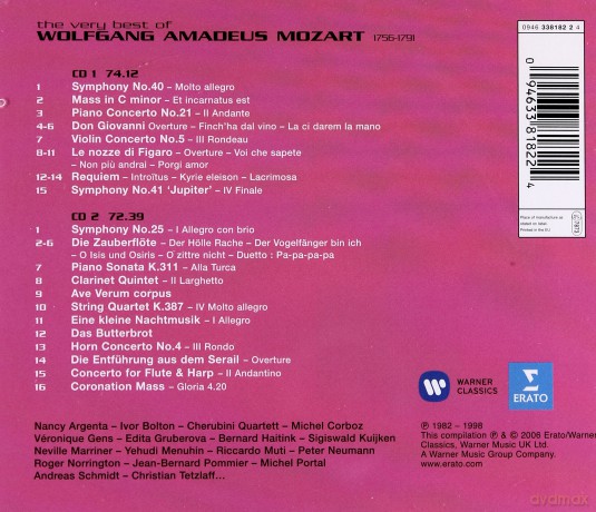 The Very Best Of Mozart [2CD]