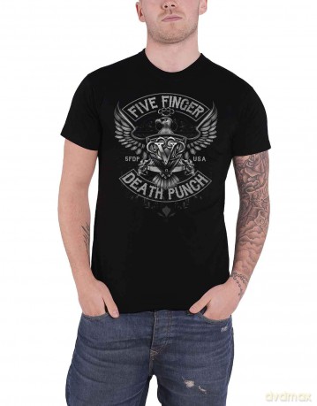 Five Finger Death Punch: Men's Tee: Howe Eagle Crest (Large)