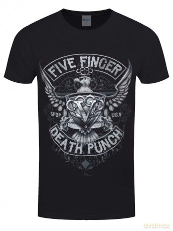 Five Finger Death Punch: Men's Tee: Howe Eagle Crest (X-Large)