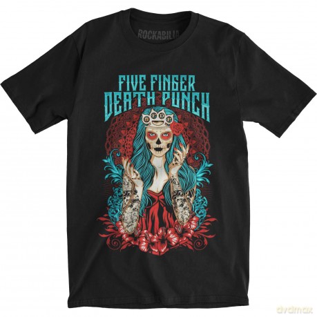 Five Finger Death Punch: Men's Tee: Lady Muerta (XX-Large)
