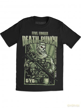 Five Finger Death Punch: Men's Tee: War Soldier (Medium)