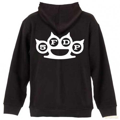 Five Finger Death Punch: Men's Zipped Hoodie: Knuckles (Back Print) (XX-Large)