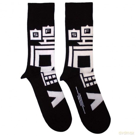 Five Finger Death Punch: Unisex Ankle Socks: Pixeled Skull (Black) (UK Size 7 - 11)