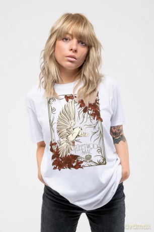 Fleetwood Mac: Ladies T-Shirt: Dove (White) (Large)