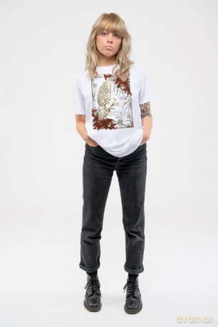 Fleetwood Mac: Ladies T-Shirt: Dove (White) (Large)