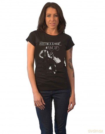 Fleetwood Mac: Ladies T-Shirt: Rumours (Black) (Large)