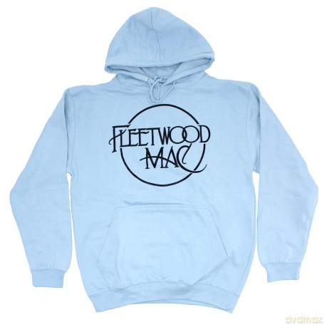 Fleetwood Mac: Unisex Pullover Hoodie: Classic Logo (Light Blue) (Medium)