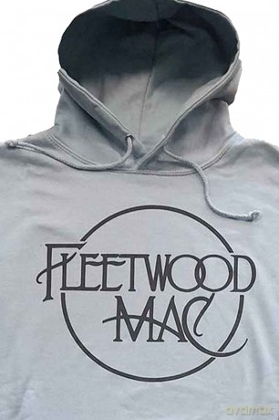 Fleetwood Mac: Unisex Pullover Hoodie: Classic Logo (Light Blue) (XX-Large)