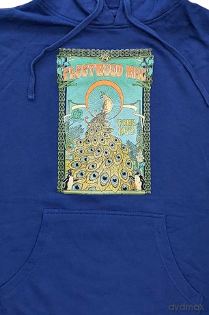 Fleetwood Mac: Unisex Pullover Hoodie: Peacock (Blue) (X-Large)