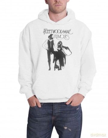 Fleetwood Mac: Unisex Pullover Hoodie: Rumours (White) (Large)
