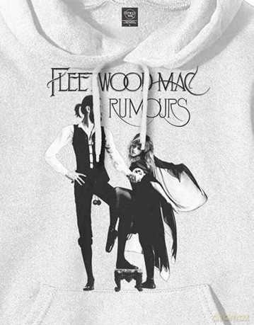 Fleetwood Mac: Unisex Pullover Hoodie: Rumours (White) (Large)