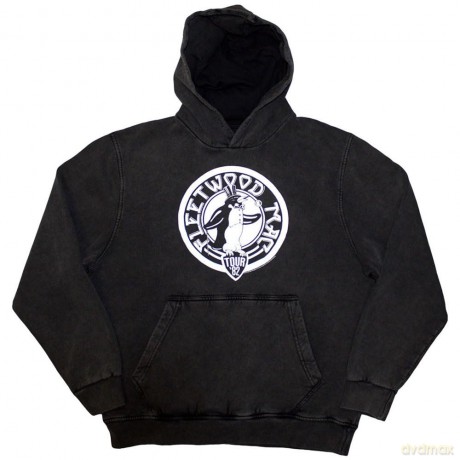 Fleetwood Mac: Unisex Stone Wash Pullover Hoodie: Tour '82 Penguin (Charcoal Grey) (XX-Large)