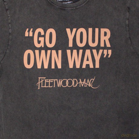 Fleetwood Mac: Unisex Stone Wash T-Shirt: Go Your Own Way (Charcoal Grey) (XX-Large)