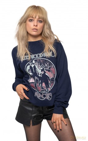 Fleetwood Mac: Unisex Sweatshirt: Rumours Vintage (Navy Blue) (Large)