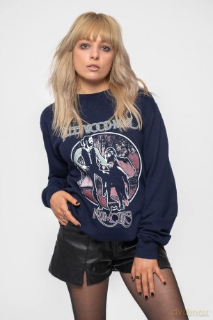 Fleetwood Mac: Unisex Sweatshirt: Rumours Vintage (Navy Blue) (XX-Large)