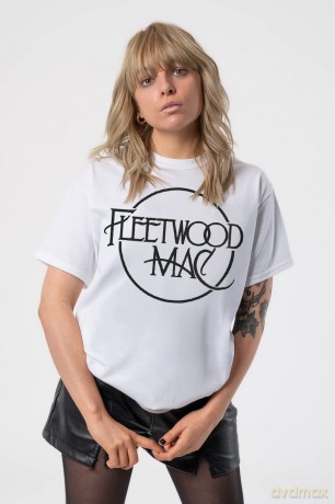 Fleetwood Mac: Unisex T-Shirt: Classic Logo (White) (Small)