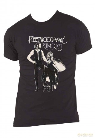 Fleetwood Mac: Unisex T-Shirt: Dove (Black) (Medium)
