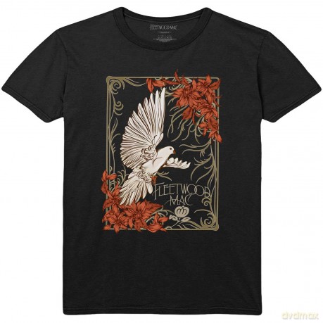 Fleetwood Mac: Unisex T-Shirt: Dove (Black) (X-Small)