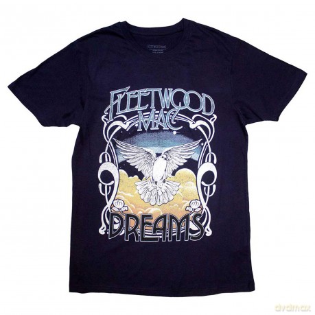 Fleetwood Mac: Unisex T-Shirt: Dreams (Navy Blue) (Large)