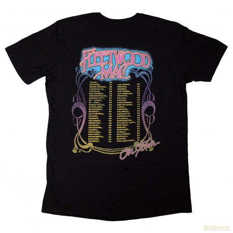 Fleetwood Mac: Unisex T-Shirt: On Tour (Black) (Back Print) (Small)