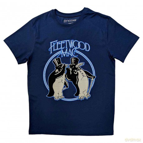 Fleetwood Mac: Unisex T-Shirt: Penguins (Denim Blue) (Medium)