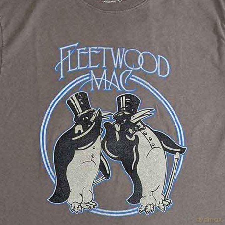 Fleetwood Mac: Unisex T-Shirt: Penguins (Grey) (Small)